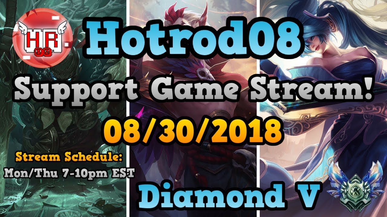 (8/30/18 Part 1) Diamond V Support Stream! Learn/Interact/Ask Questions Live To Better Your Game!