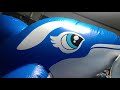 Made by Inflatable World 126in Orca Pokemon's air vent ／Inflatable World製320cmシャチにゼラオラ達が乗って空気抜き