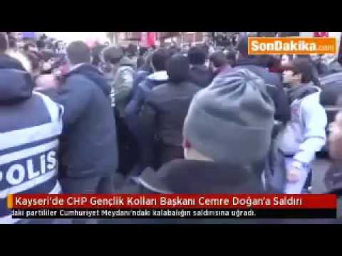 CHP’s youth wing head beaten up by angry mob in Kayseri