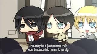 4 times Mikasa making fun of Levi's height