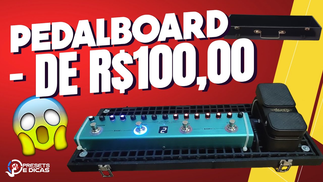 PEDALBOARD MENOS DE R$100,00  ( para Tank-G, Tank-mini, BLACKBOX e outros pedais )