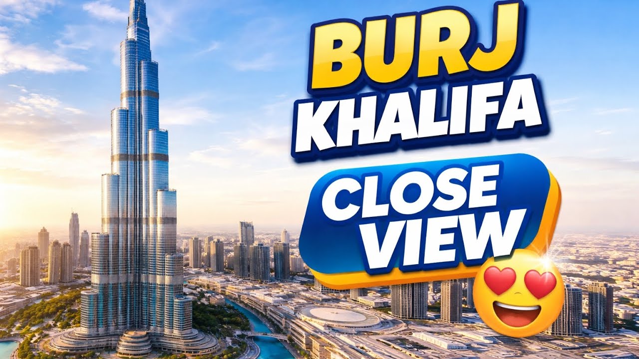 Close View of Burj Khalifa |😱 Dubai’s Iconic Skyscraper😱