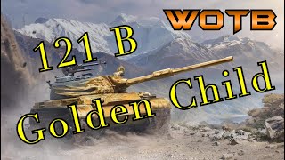 121b THE GOLDEN TANK 📀 - WOTB world of tanks blitz gameplay SUBSCRIBERS replay channel