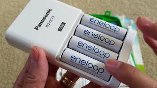Unboxing New & Latest Panasonic eneloop Rechargeable Batteries Kit + USB Adapter! 11 2017