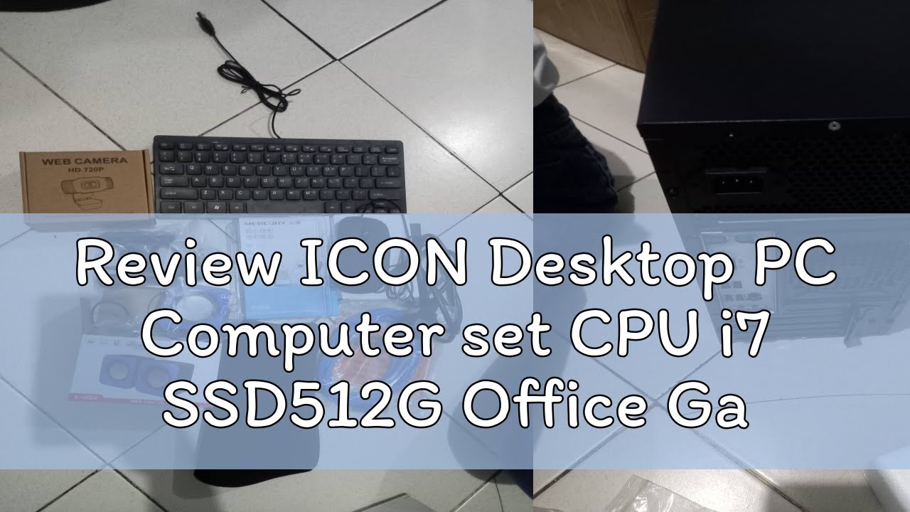 Review ICON Desktop PC Computer set CPU i7 SSD512G Office Gaming ...
