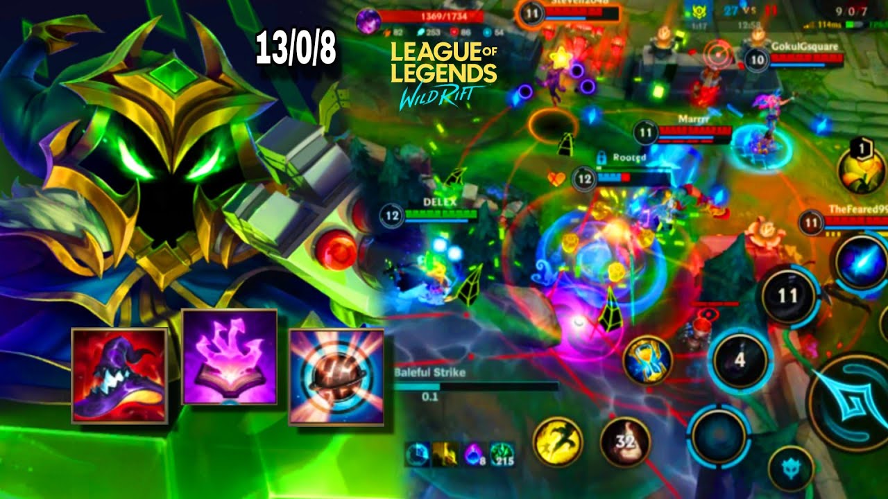 League of legends wild rift - Mid lane(Season16) - Veigar gameplay #4 ...