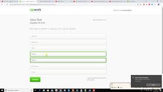 upwork java exam