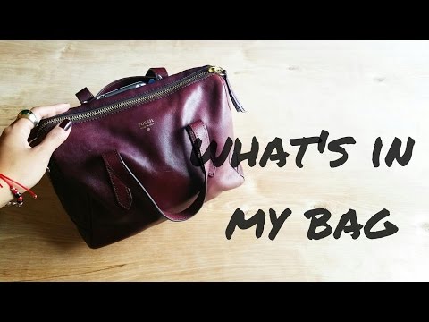 WIMB, What's in my bag? Fossil Sydney Satchel