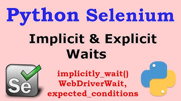Python Selenium - Implicit & Explicit Wait in Selenium