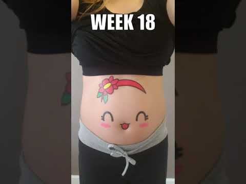 Pregnant Belly Progression Part 1 #shorts