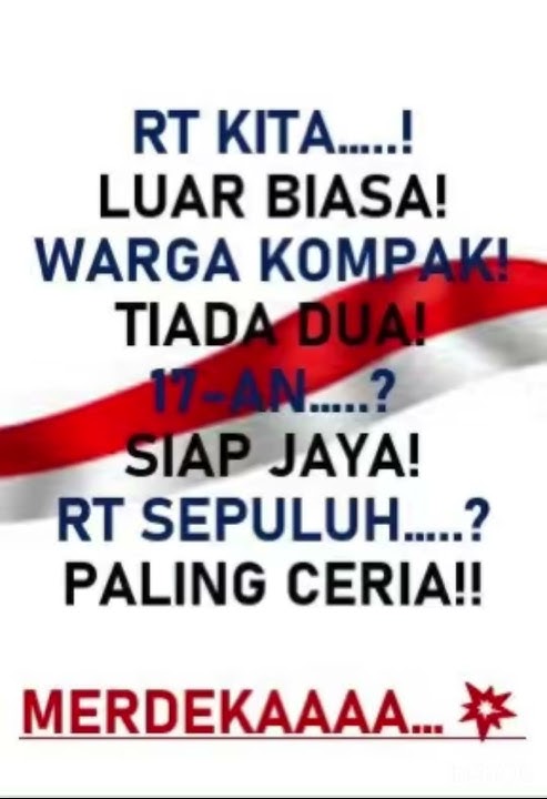 Contoh YEL YEL RT ACARA 17 AGUSTUSAN #shorts #17agustus #yelyel