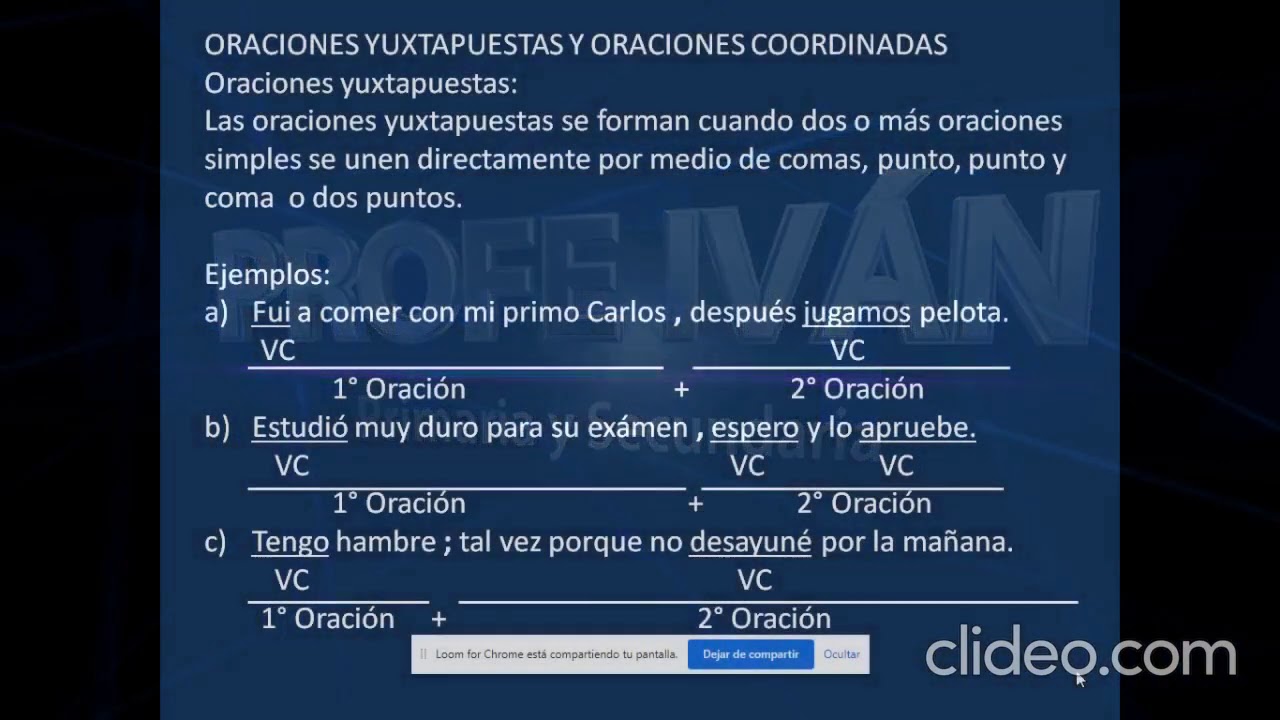 Oraciones yuxtapuestas y coordinadas - YouTube
