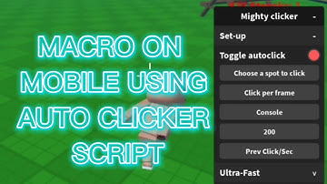 HOW TO MACRO ON MOBILE USING AUTO CLICKER SCRIPT