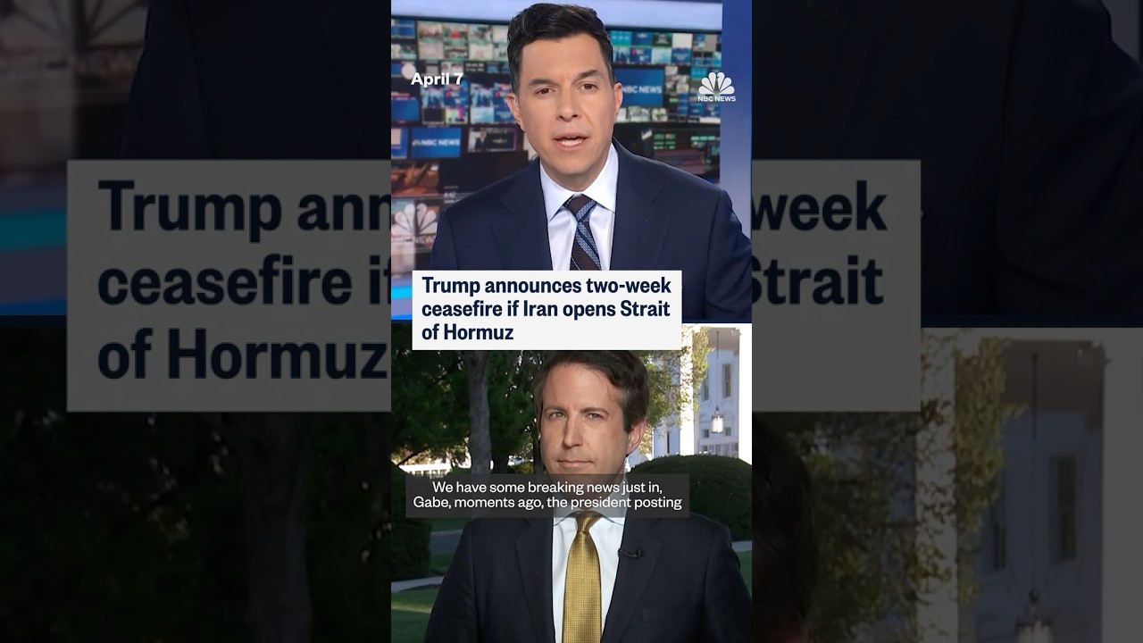 Trump announces two-week ceasefire if Iran opens Strait of Hormuz