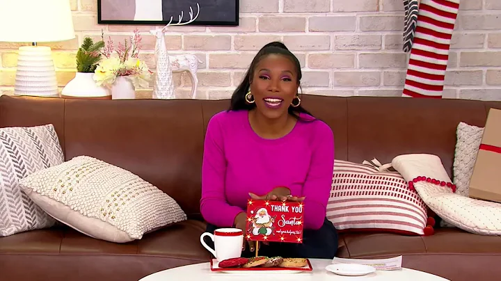 Mr. Christmas Illuminated Milk & Cookie Plate with Mug on QVC