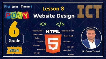 ICT grade6 First term Theme1 Lesson8 Website Design