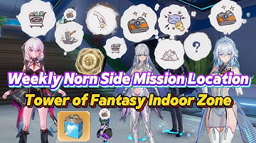 ALL Weekly Norn Mission Location Tower of Fantasy Network Indoor Zone Collectible Daily Kaleidoscope