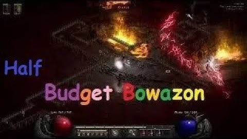 Diablo 2 Resurrected 2.5 - Half Budget Multishot Bowazon build - Chaos Run