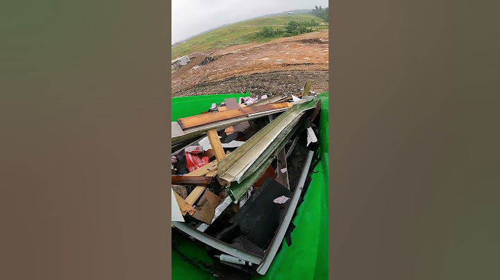 Dumping at the Landfill Rolloff Dumpster Business