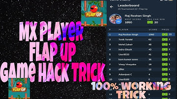 How to hack MX Player flap up game trick | | MX Player game || Latest update in mx player
