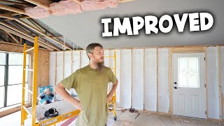 Insulation and Ceiling, Learning from our Struggles  Salvaged Mobile Home Rebuild
