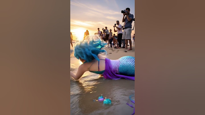 A beautiful mermaid swam on the beach  #shortvideo #mermaid #mermaidlove