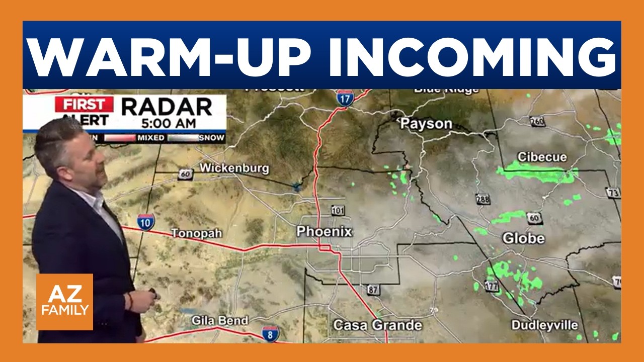 Temperatures heat up heading into weekend for Arizona - YouTube