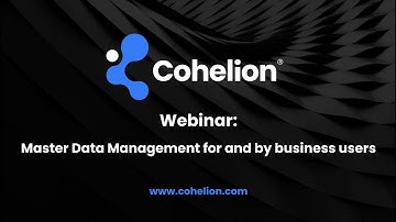 Webinar Master Data Management with Rick van der Lans