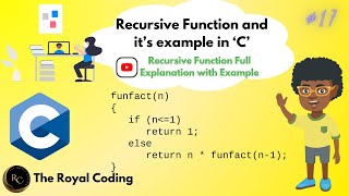 Recursion in C | Recursive Functions  with example in C Programming language | Learn C Programming