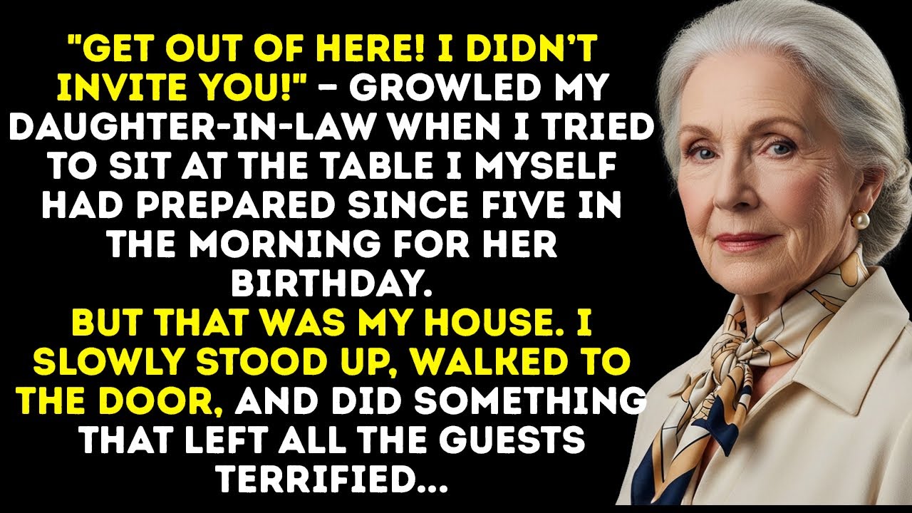 “I Didn’t Invite You,” My Daughter-In-Law Said Calmly—In The House I Built, At The Table I Bought
