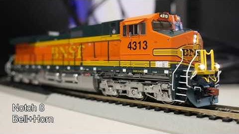 ESU Loksound 5 Short Demo - Featuring Scaletrains.com C44-9W (Dash 9) BNSF 4313