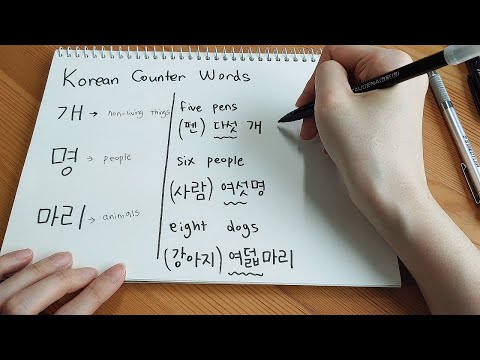 Question Word 몇 & Counter Words (-개, -명, -마리, -시, -분, -달 and more)