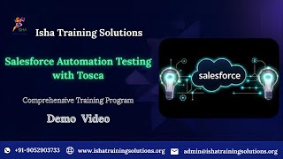 Salesforce Tosca demo Video on 19th Jan 2026.Contact/WhatsApp us on +91- 9052903733 to enroll.