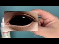 Обзор склеральные линз на весь глаз " Черные склеры 22 мм "