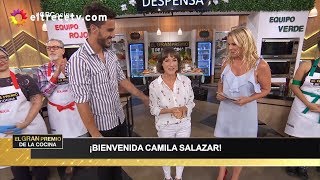 Camila Salazar  fue la jurado influencer de El gran premio de la cocina