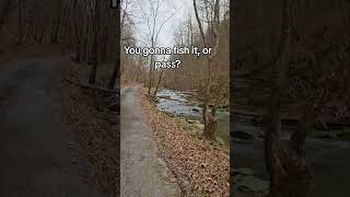 Fish it or pass? What bait are you using first? #creek #fishing #troutfishing