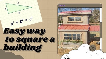 Pythagorean Theorem to Square a Building Step-by-Step #diy #homeimprovement