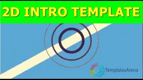 FREE 2D Intro Template After Effects CS6 2D Intro Template - FreeFlow #2(NO PLUGINS REQUIRED)