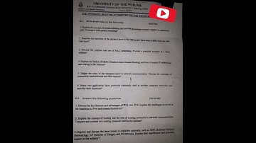 CC-313 Computer Networks 2024 paper