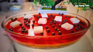 Perfect Jelly Custard Pudding At Home ජල කසටඩ පඩ කමද?