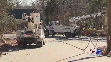 Crews working to restore power after storm
