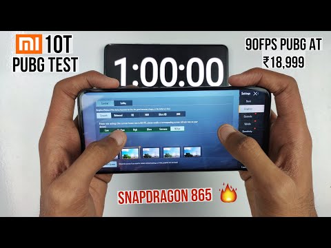 Mi 10T 90FPS Pubg At ₹18,999 Snapdragon 865 Pubg Test, Heating U0026 Battery Test | ?