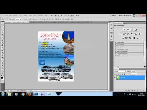 Tutorial membuat poster dengan photoshop cs