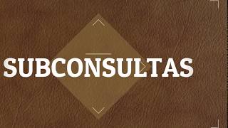 Subconsultas - Ing  Roberto Muñoz