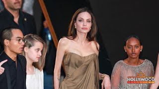 Angelina Jolie and beautiful kids at Eternals premiere in Los Angeles