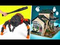 Manualidades de Halloween aterradoras y divertidas || Piñata en forma de araña y una casa embrujada