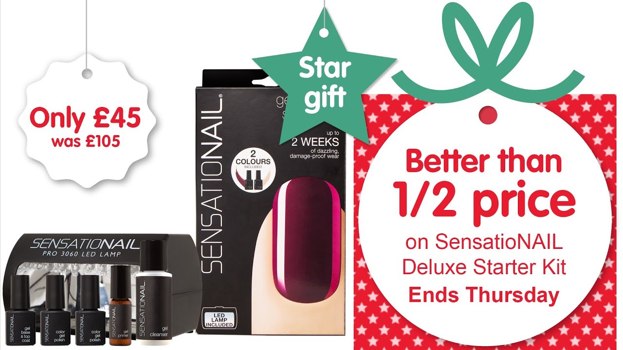 This week's Star Gift - SensatioNAIL Deluxe Starter Kit - The SensatioNAIL Deluxe Starter Kit is better than half price at just ï¾£45 until 5th December.*