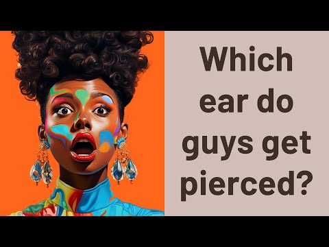 Video: Which ear is pierced by men of different orientations