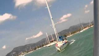 Family boat caught in Tsunami