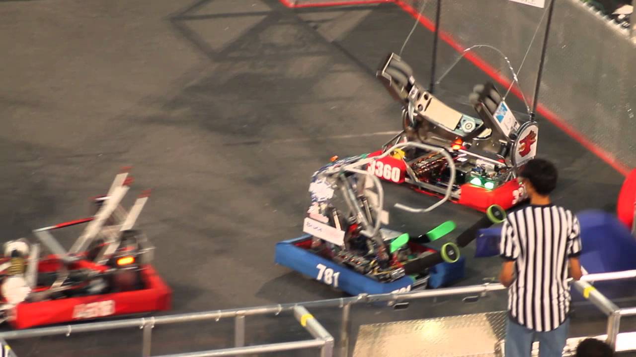 Kinetic Knights robot in action at GTR East March 7, 2014